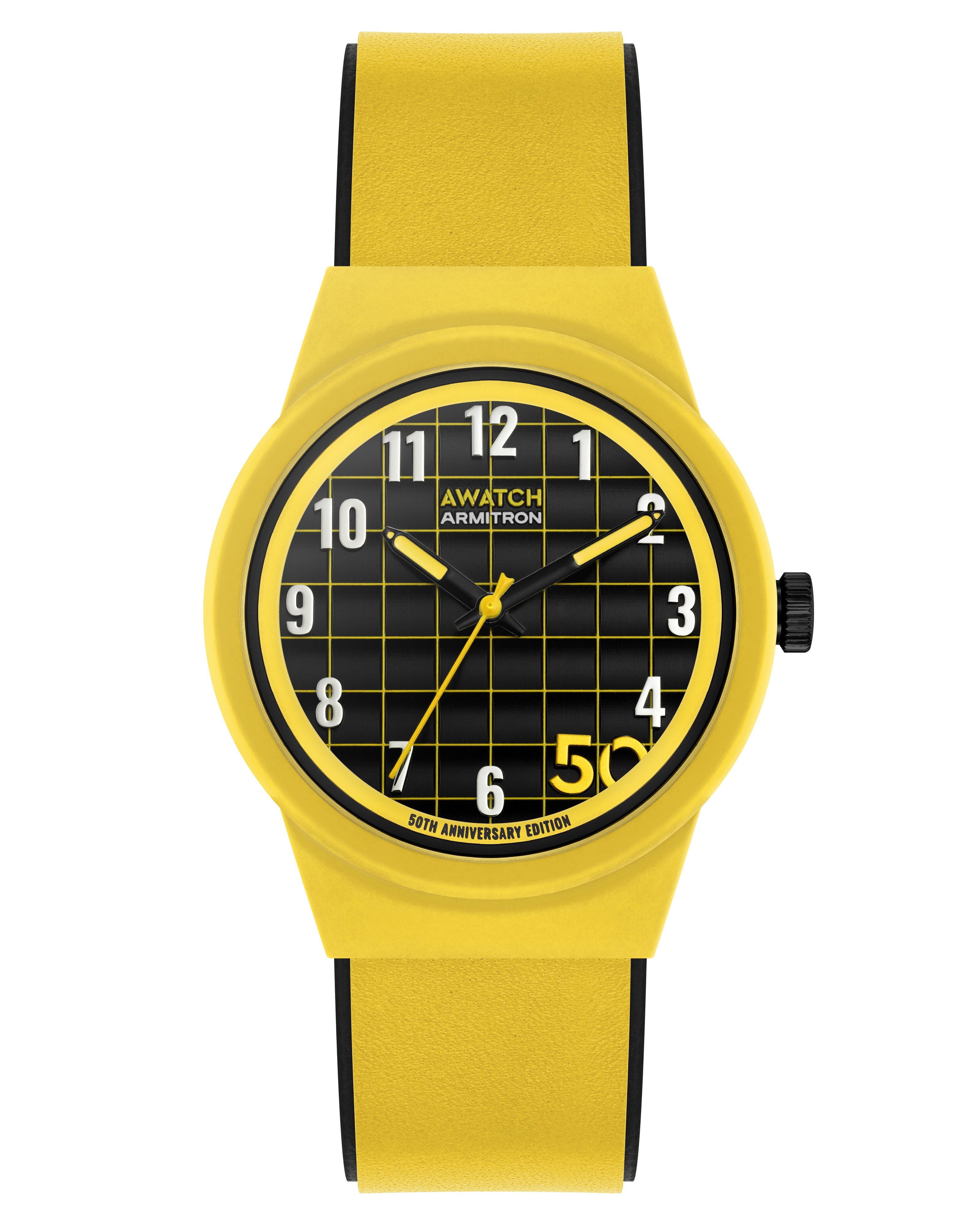 A-Watch™ | 35.5mm, Yellow with Black-Men-Armitron