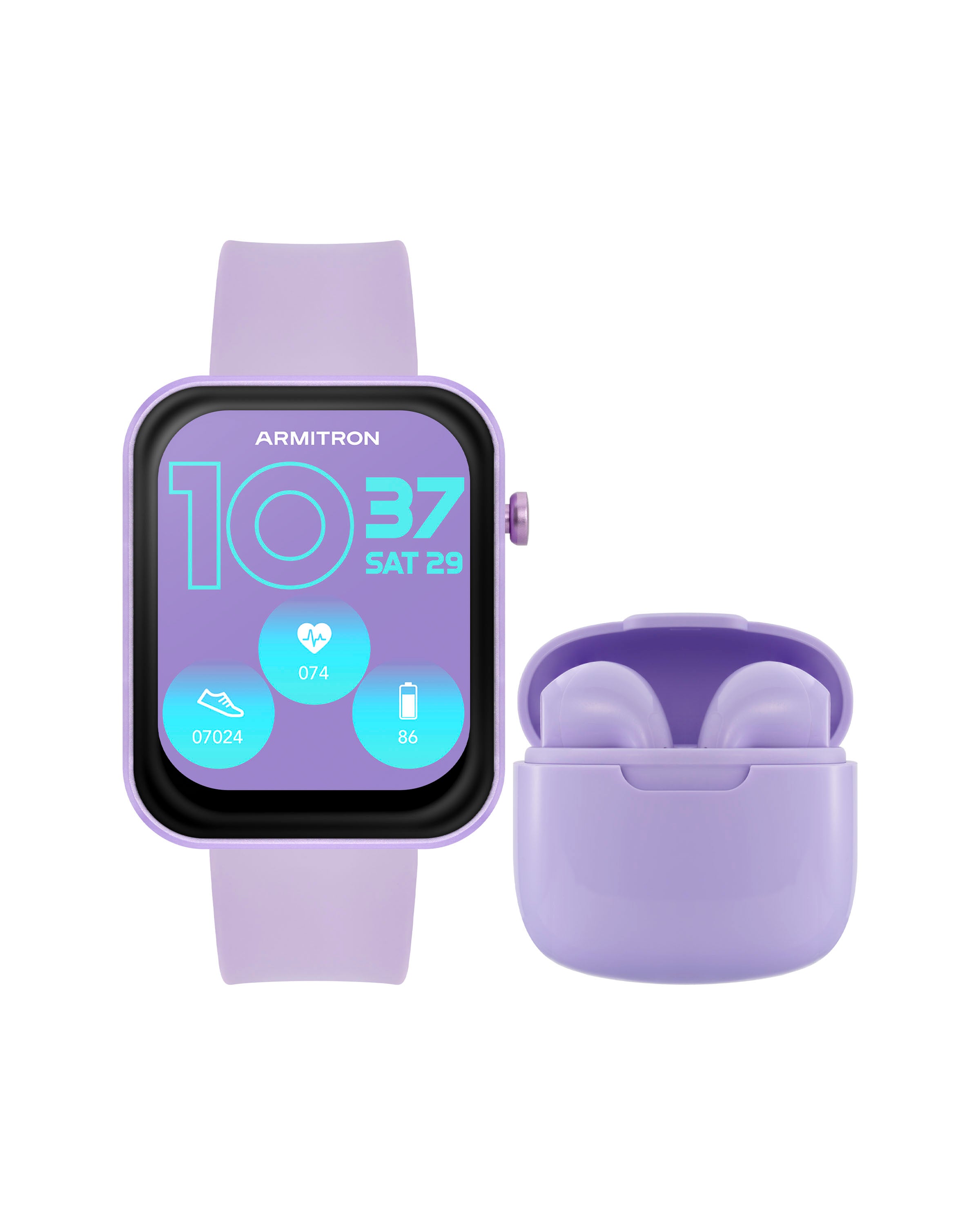 Armitron Boom Smartwatch and Earbuds™ | Lavender-Smart-Armitron