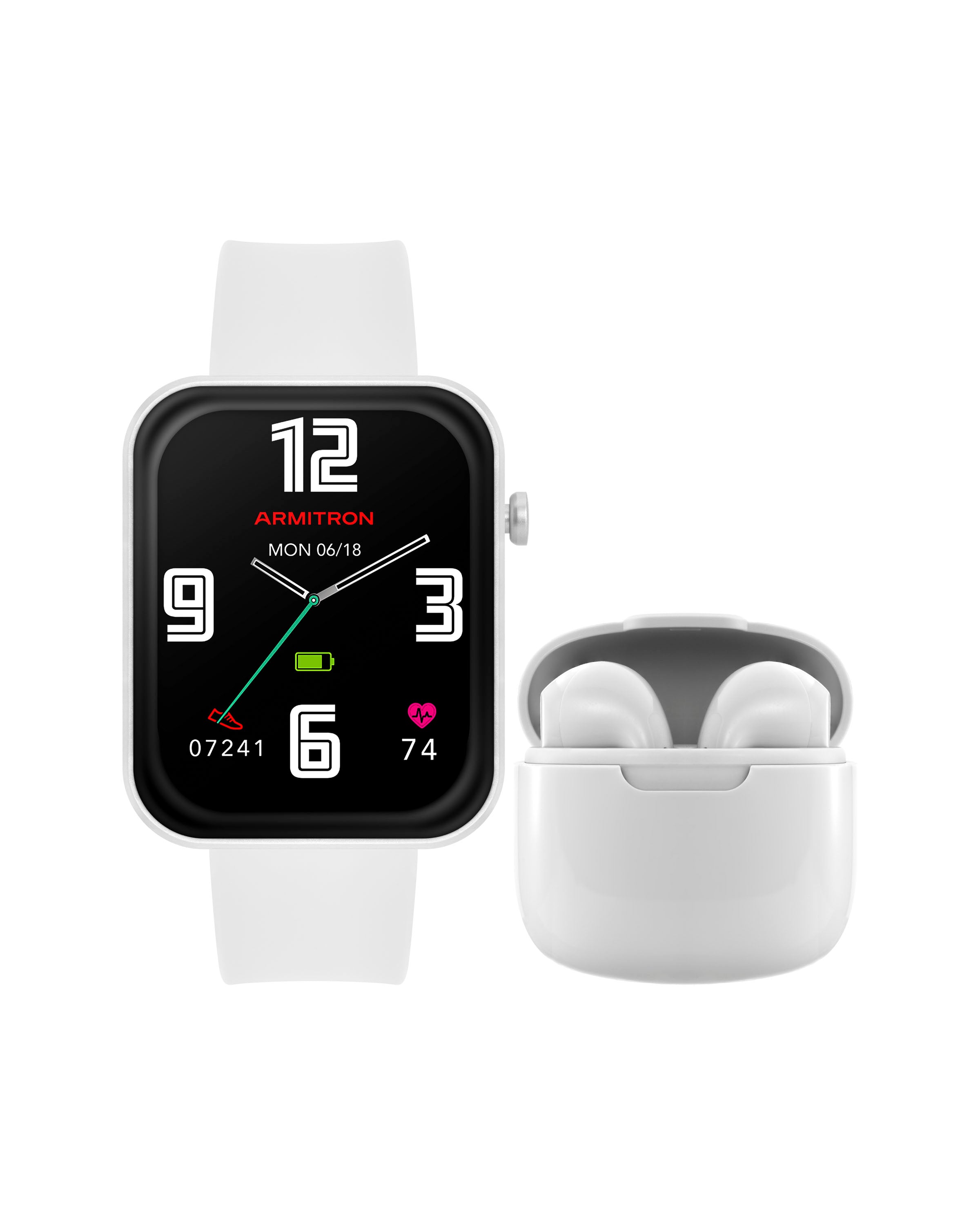 Armitron Boom Smartwatch and Earbuds™ | White-Smart-Armitron