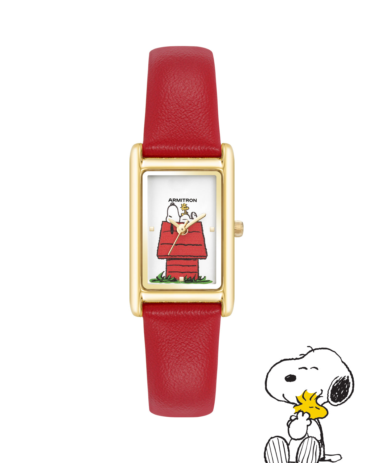 Armitron® KINGKONG金刚体育官网 x Peanuts: The Lookout | 36mm, Peanuts Red/Gold-Men-Armitron